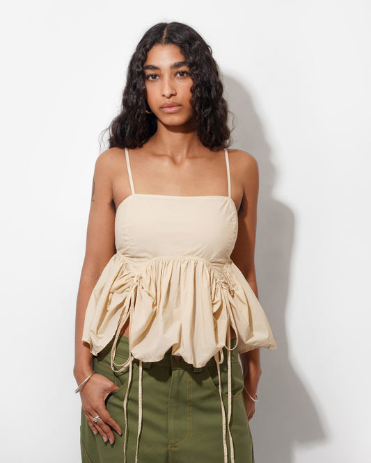 BUTTERFLY BLOUSE IN COFFEE