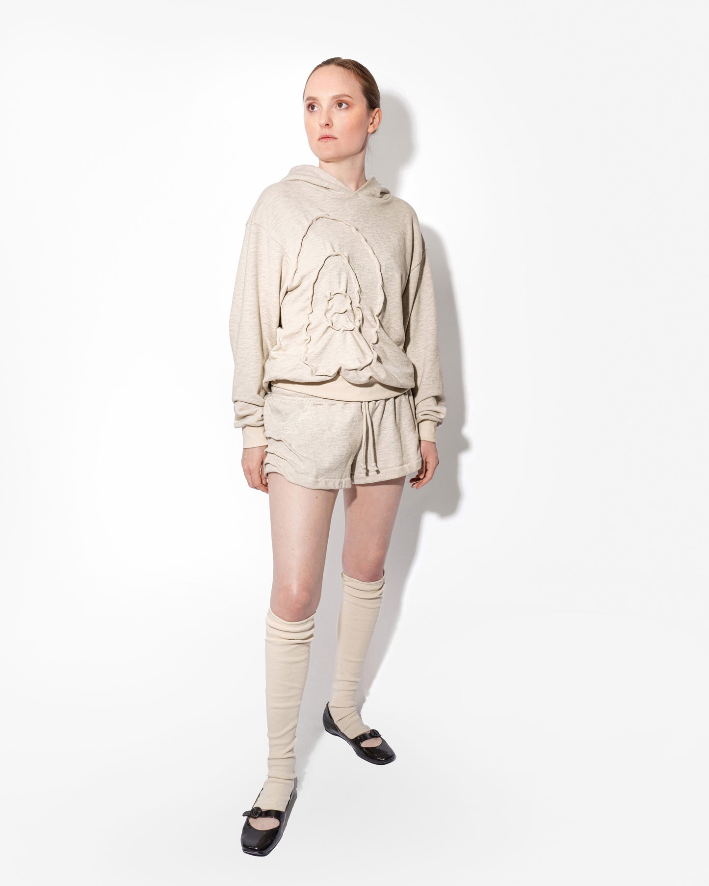 RIPPLE SHORTS IN OAT