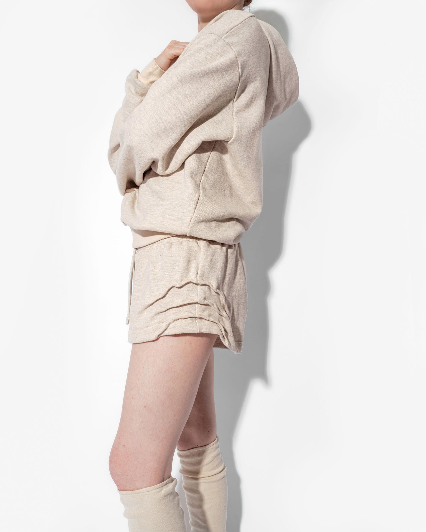 RIPPLE SHORTS IN OAT