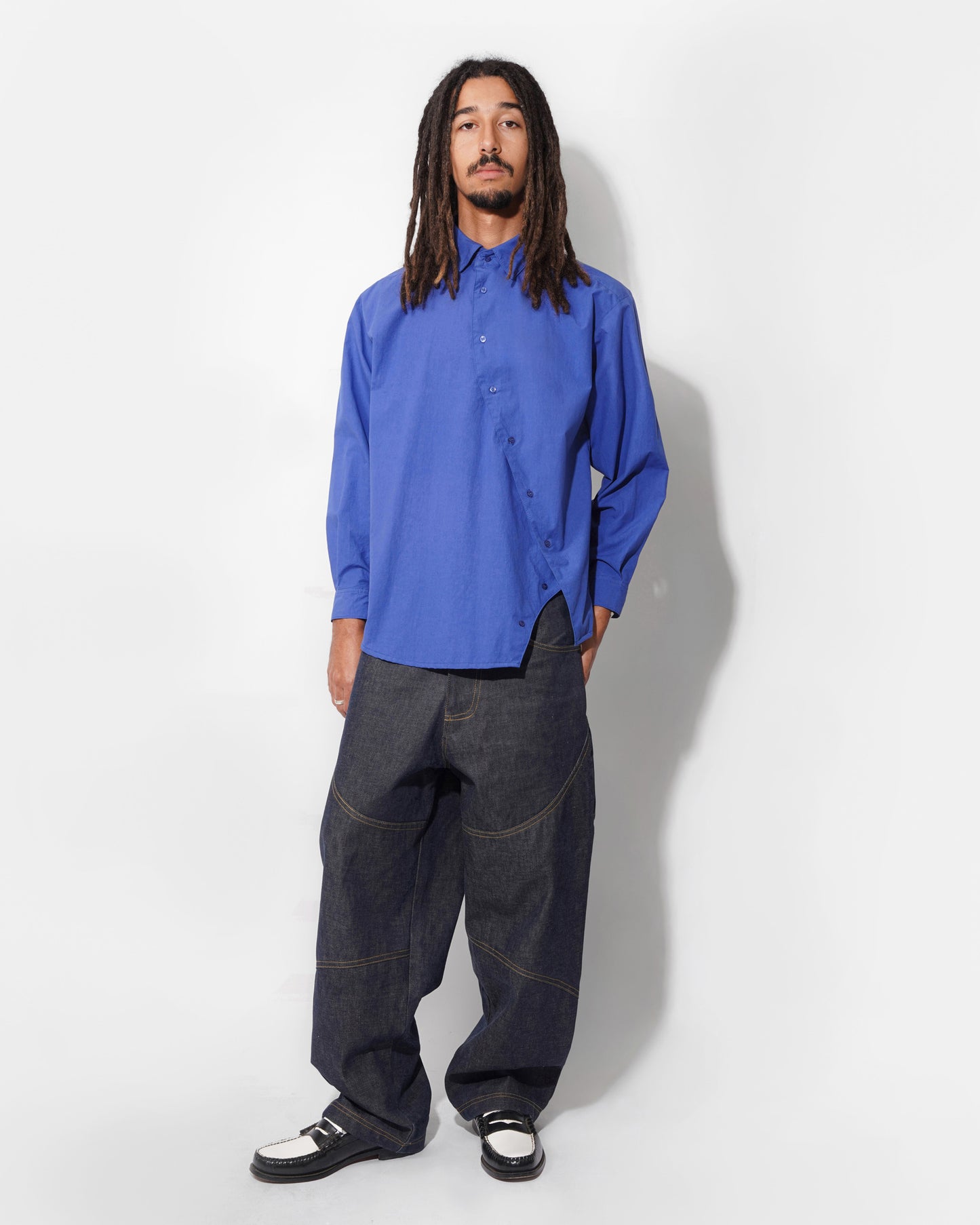 COSMO BUTTON UP IN LAPIS