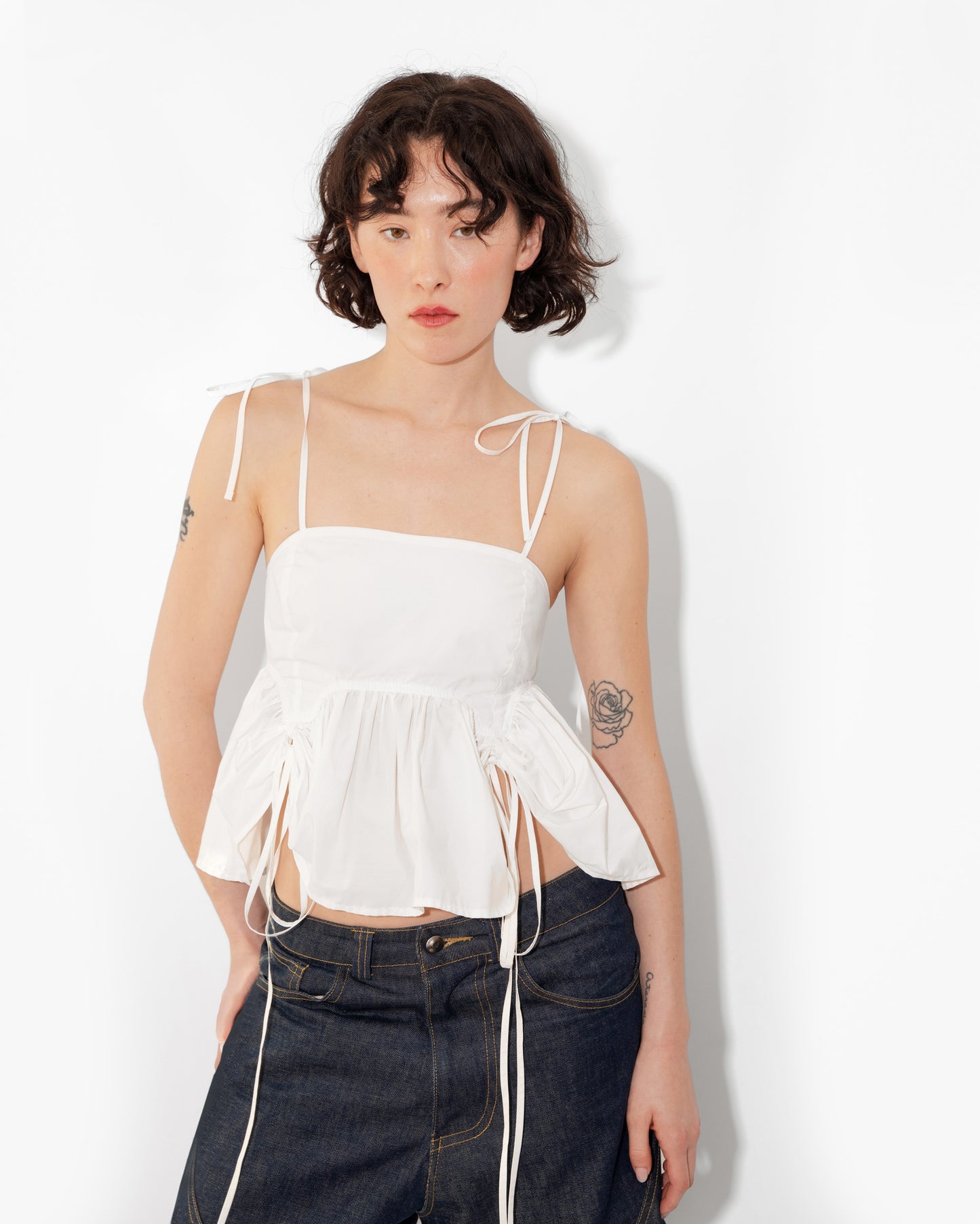 BUTTERFLY BLOUSE IN LILY WHITE