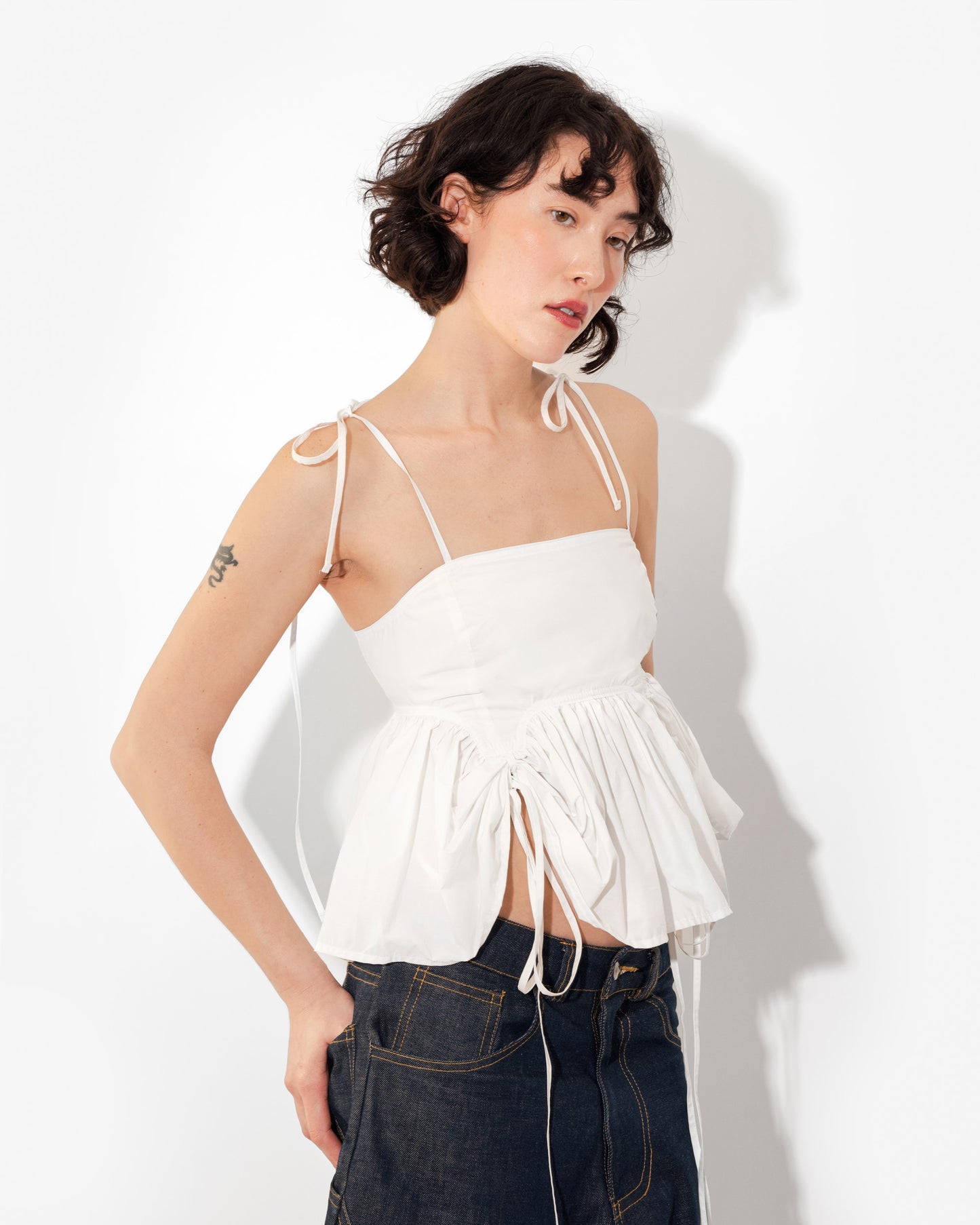 BUTTERFLY BLOUSE IN LILY WHITE