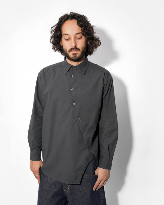 COSMO BUTTON UP IN CHARCOAL