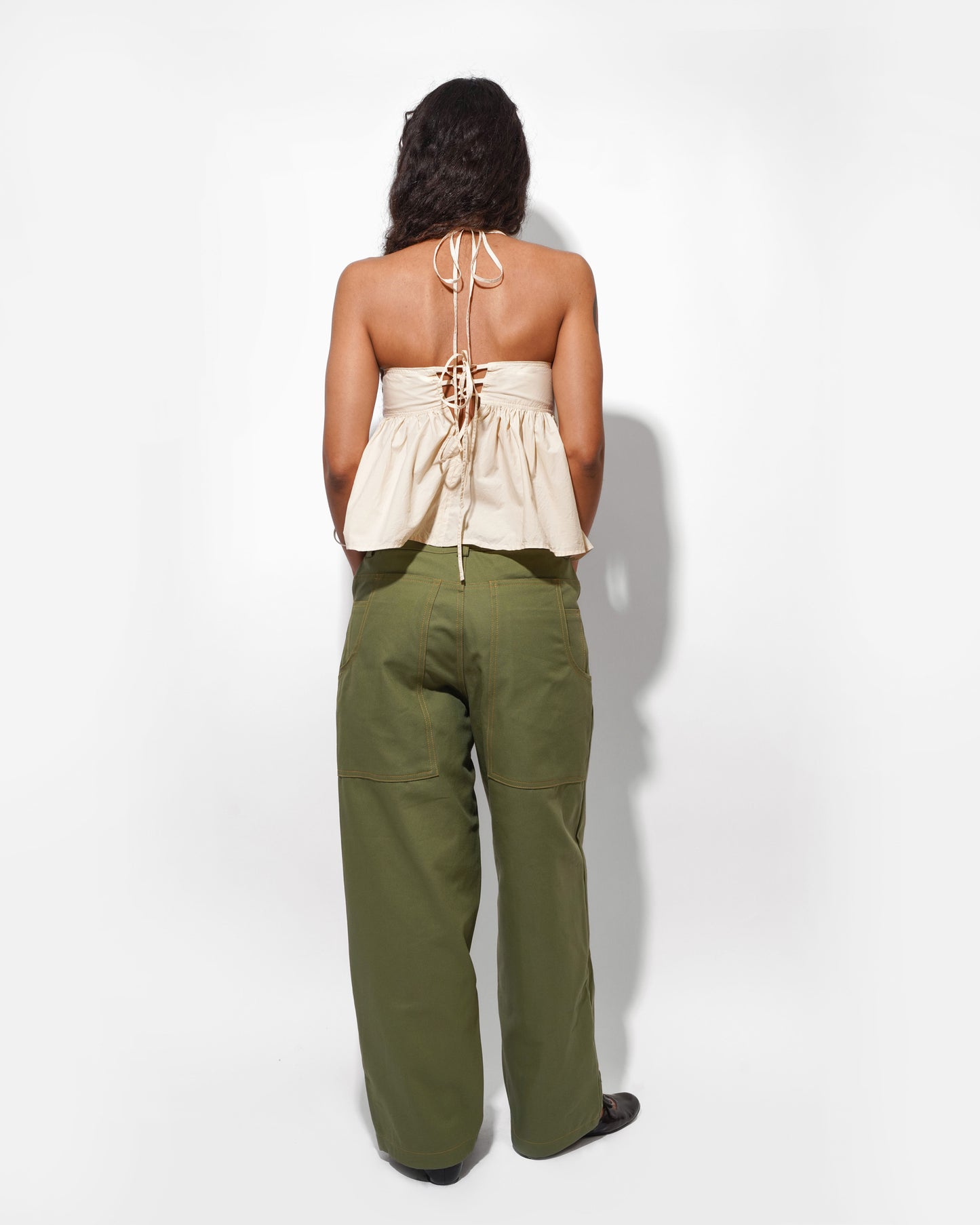 LEO TROUSERS IN MOSS