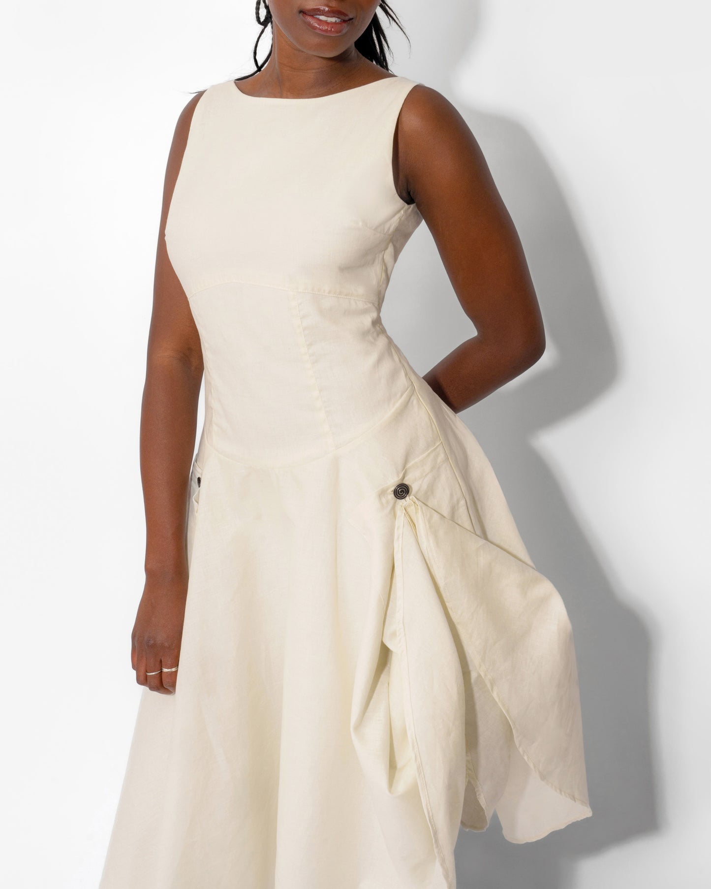 MEADOW DRESS IN IVORY