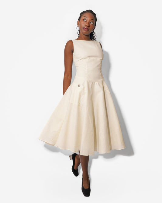 MEADOW DRESS IN IVORY