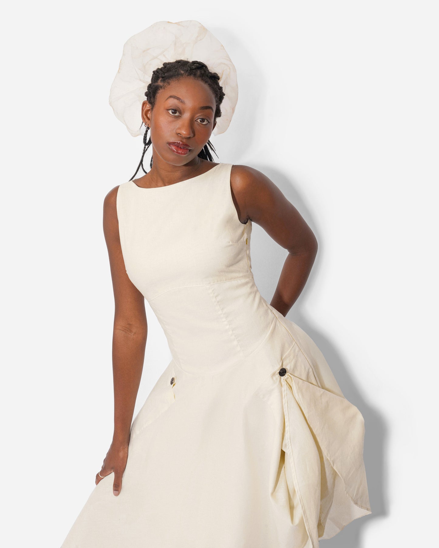 MEADOW DRESS IN IVORY