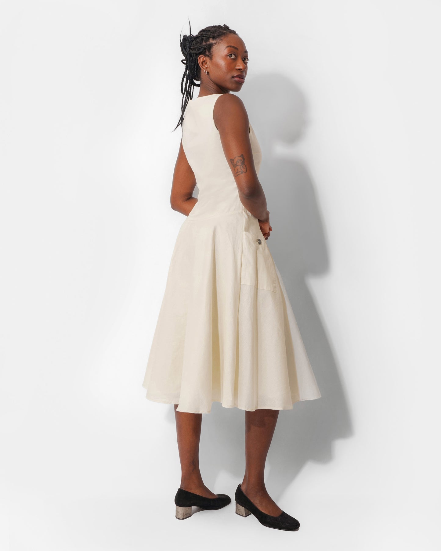 MEADOW DRESS IN IVORY