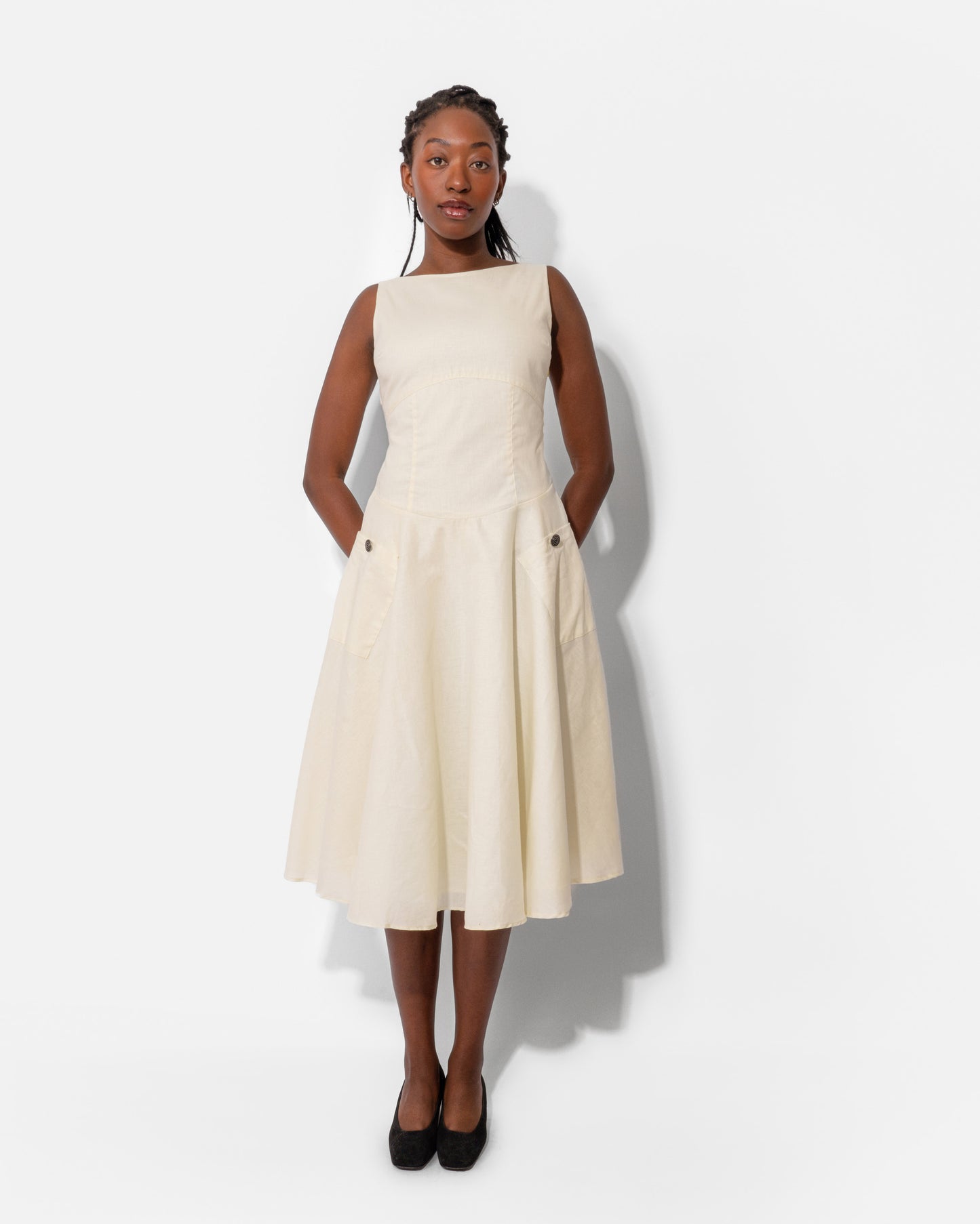MEADOW DRESS IN IVORY
