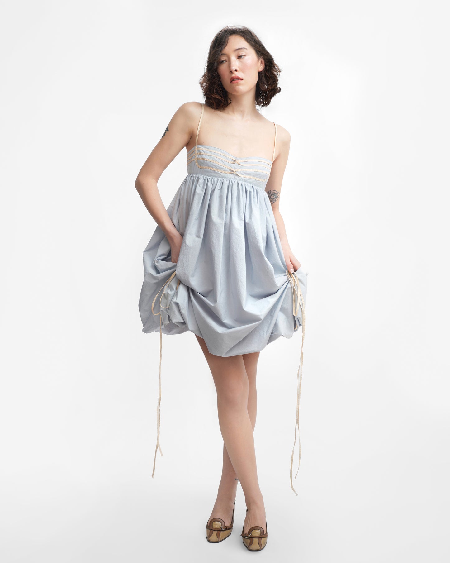 IVY DRESS IN ICE BLUE