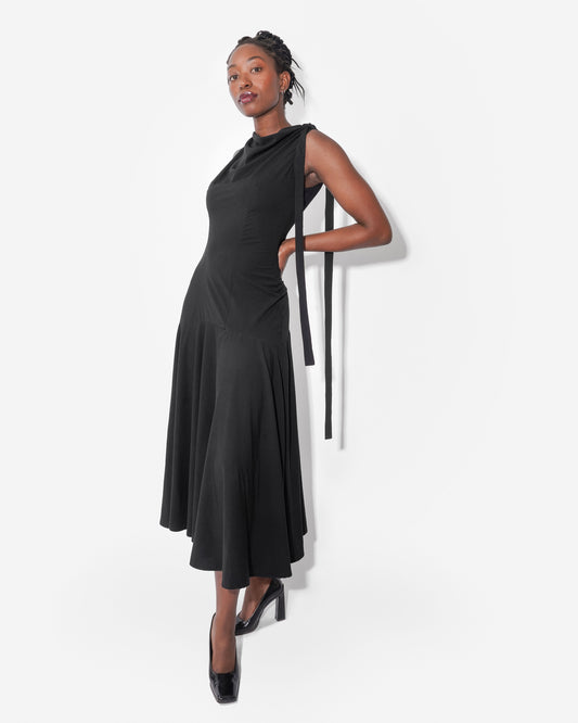 MAYA DRESS IN OBSIDIAN