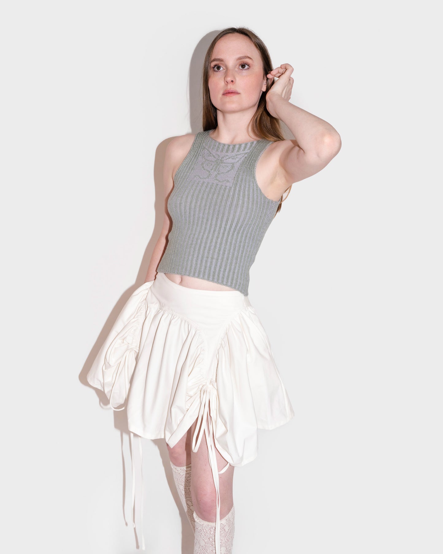 BUTTERFLY SKIRT IN LILY WHITE