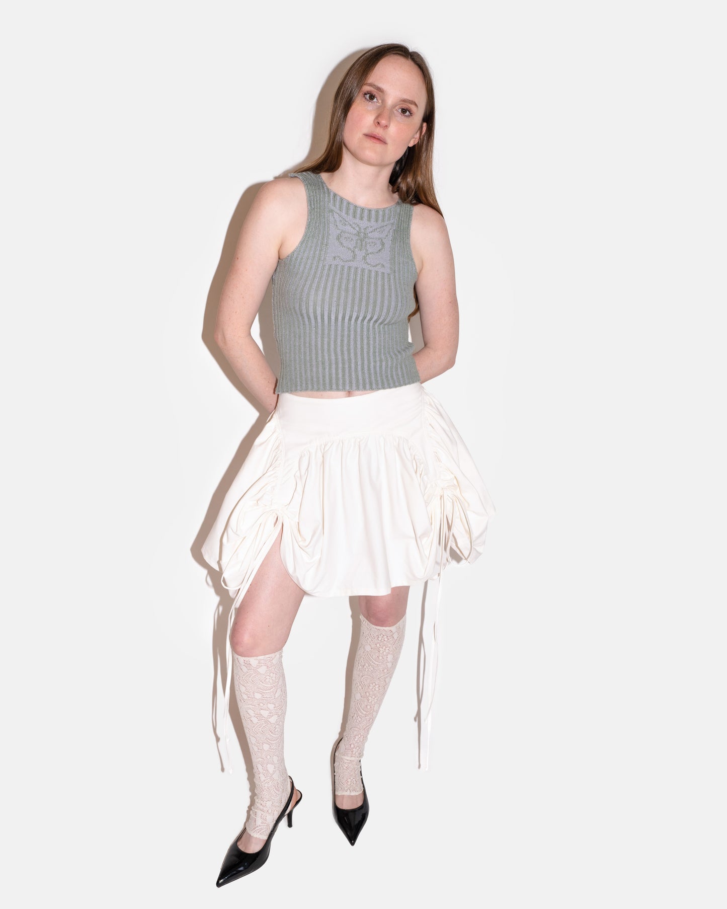 BUTTERFLY SKIRT IN LILY WHITE