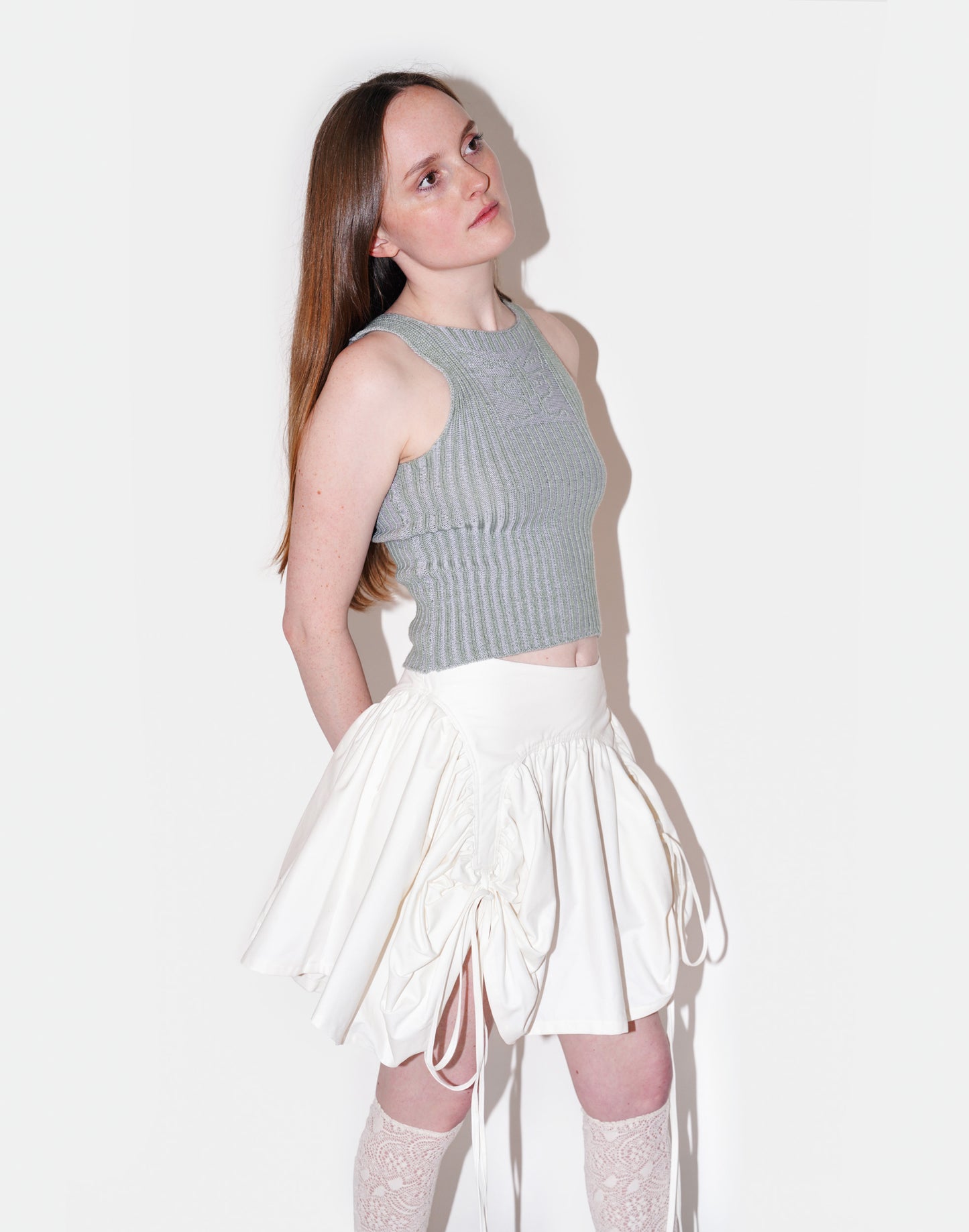 BUTTERFLY SKIRT IN LILY WHITE