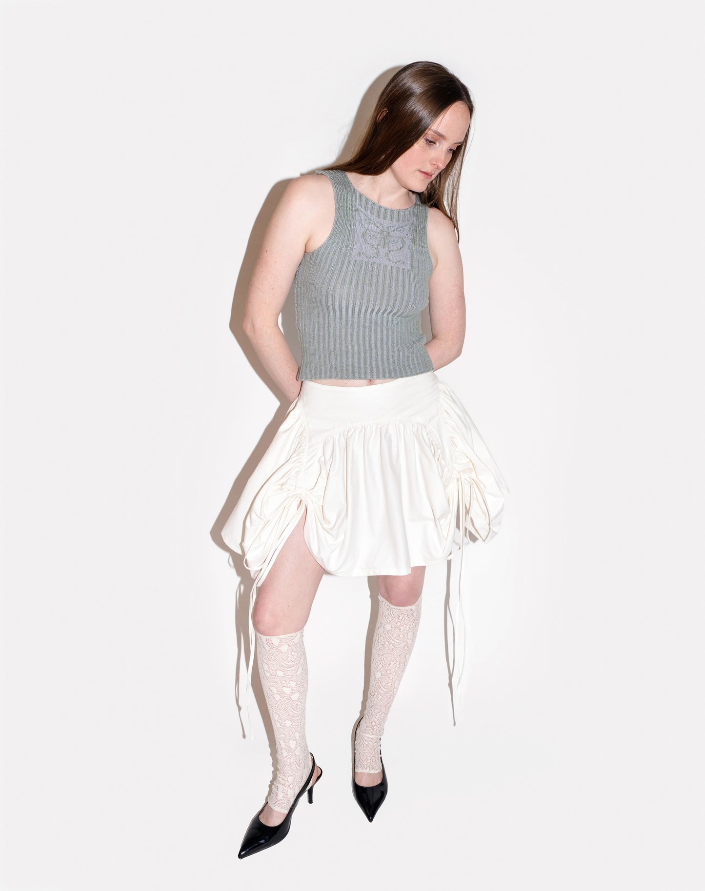 BUTTERFLY SKIRT IN LILY WHITE