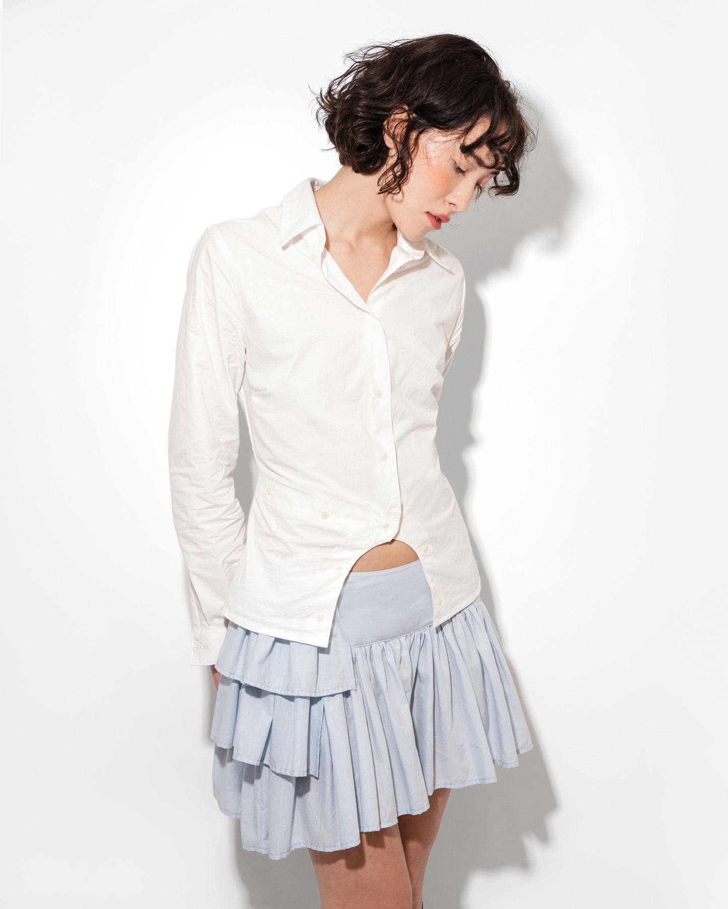 MEANDER BUTTON UP IN LILY