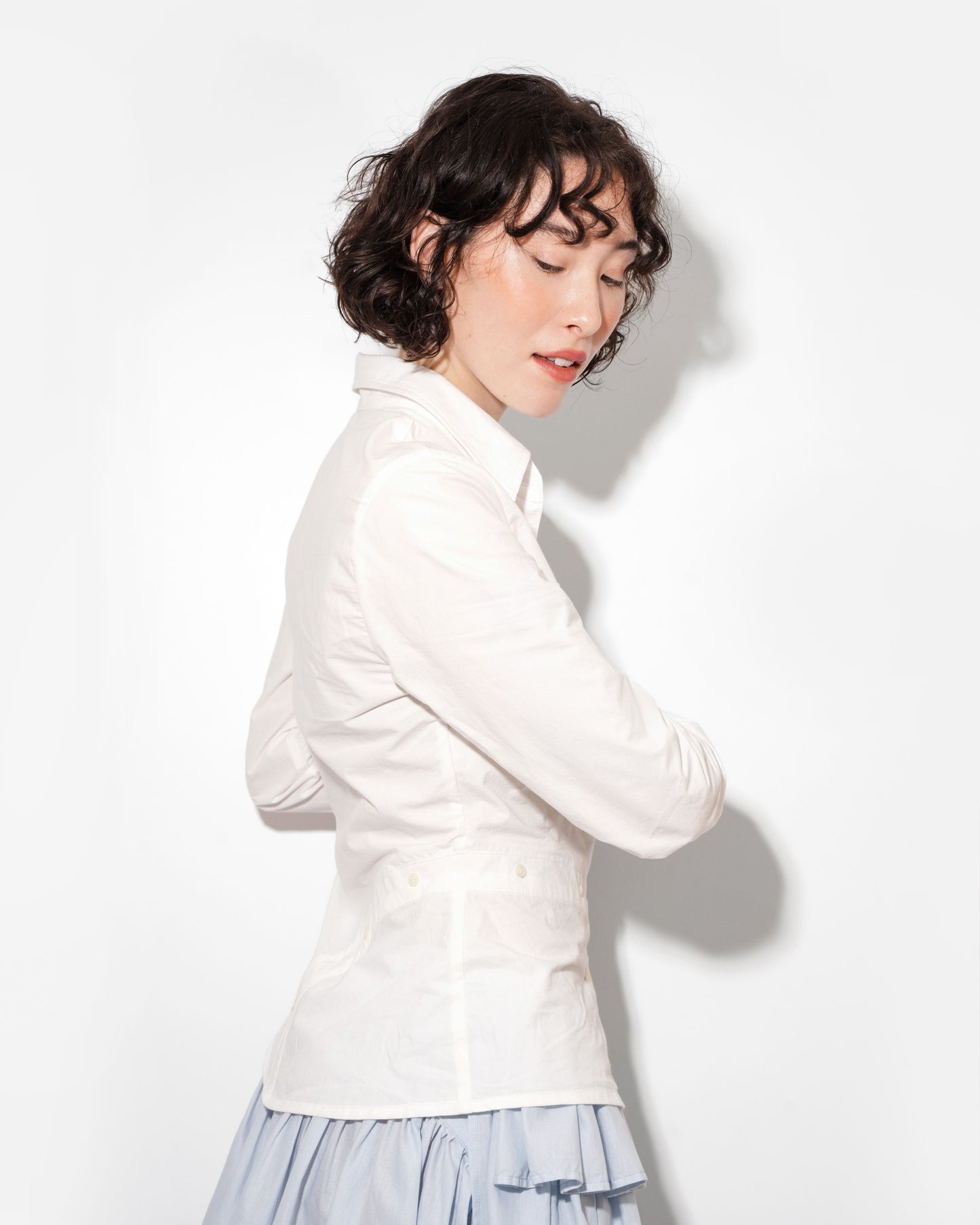 MEANDER BUTTON UP IN LILY