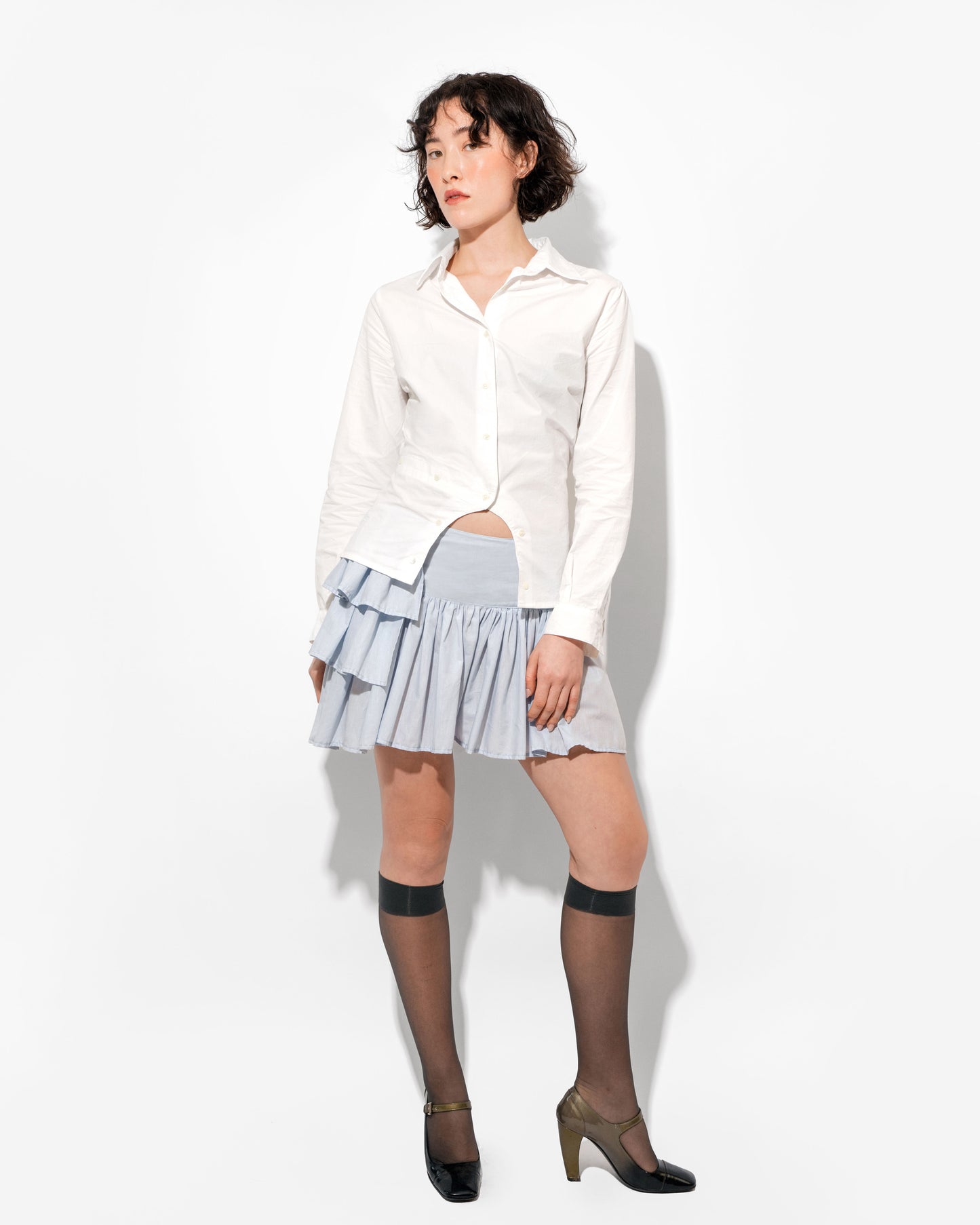 MEANDER BUTTON UP IN LILY