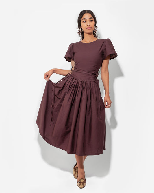 MONDAY DRESS IN PLUM