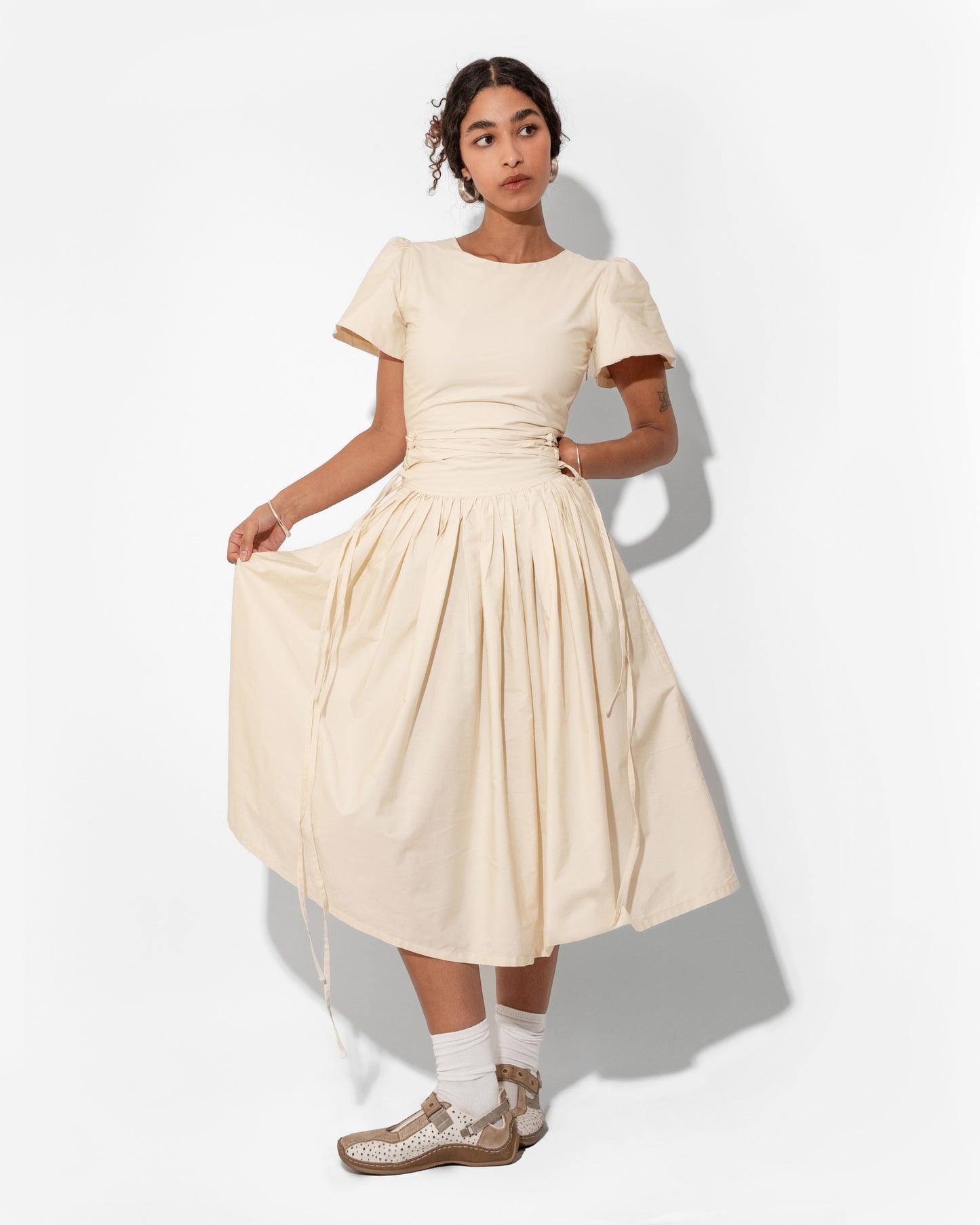 MONDAY DRESS IN IVORY