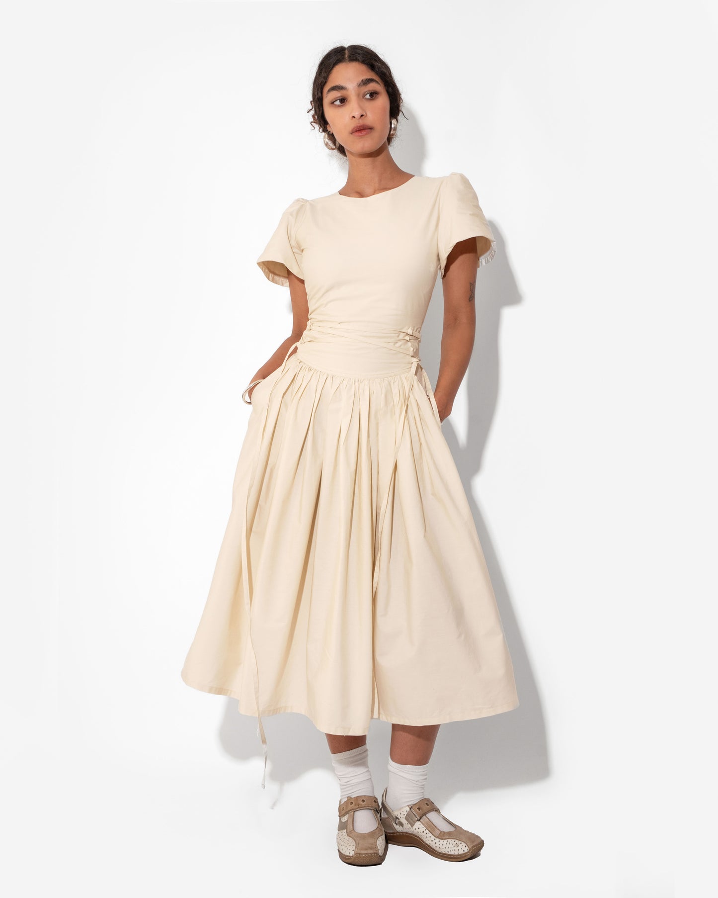 MONDAY DRESS IN IVORY