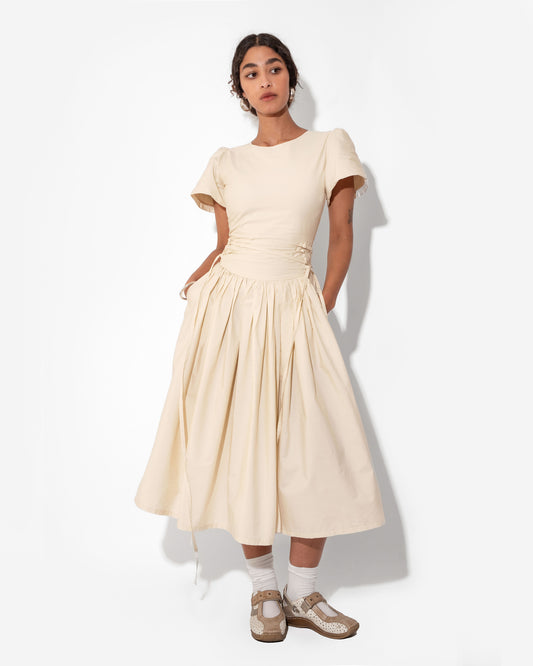 MONDAY DRESS IN IVORY