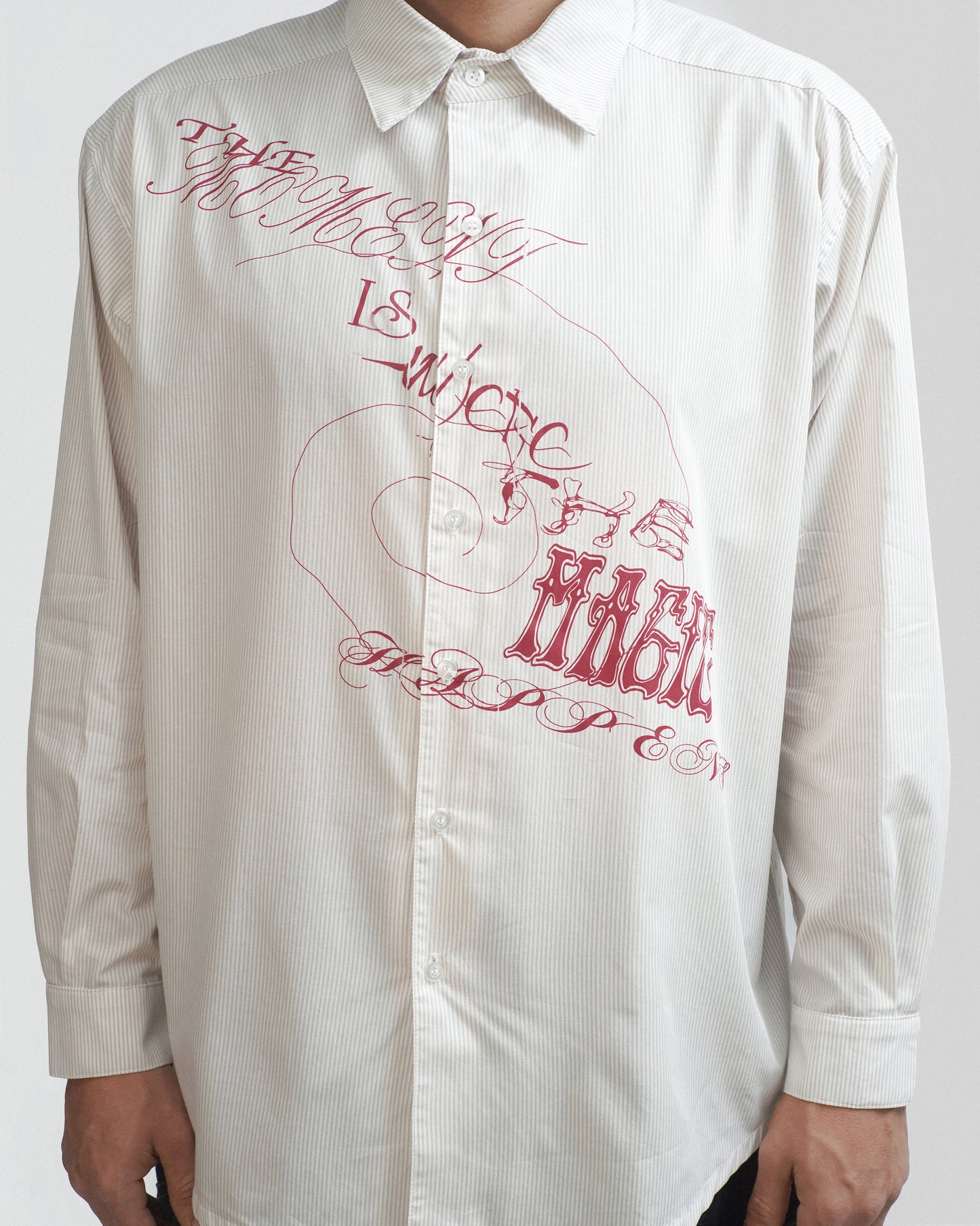 BE HERE NOW! BUTTON UP