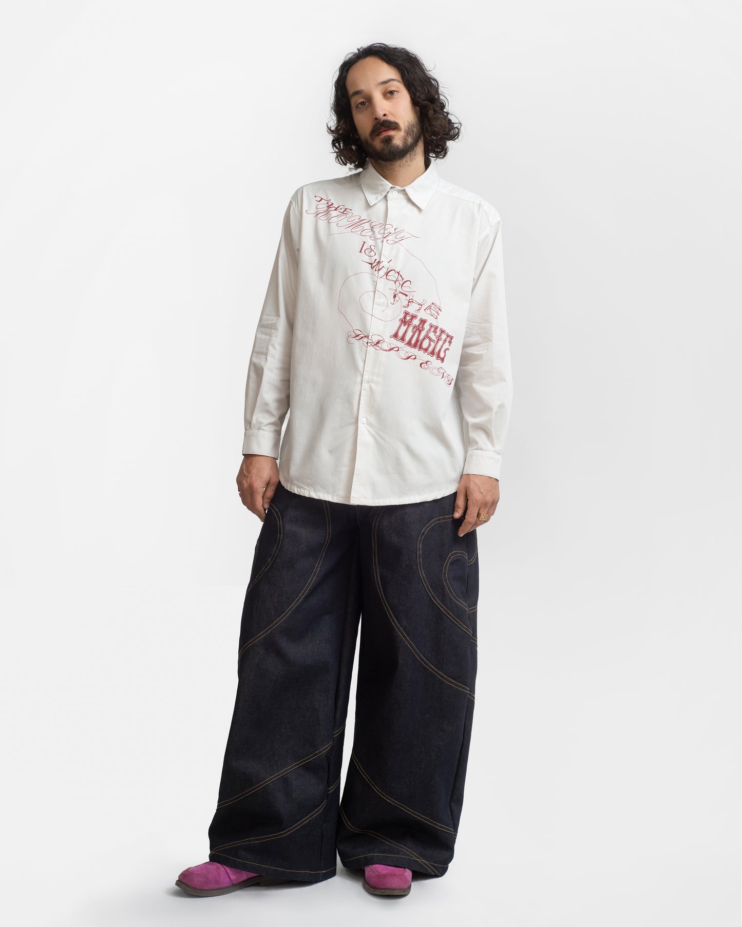 BE HERE NOW! BUTTON UP