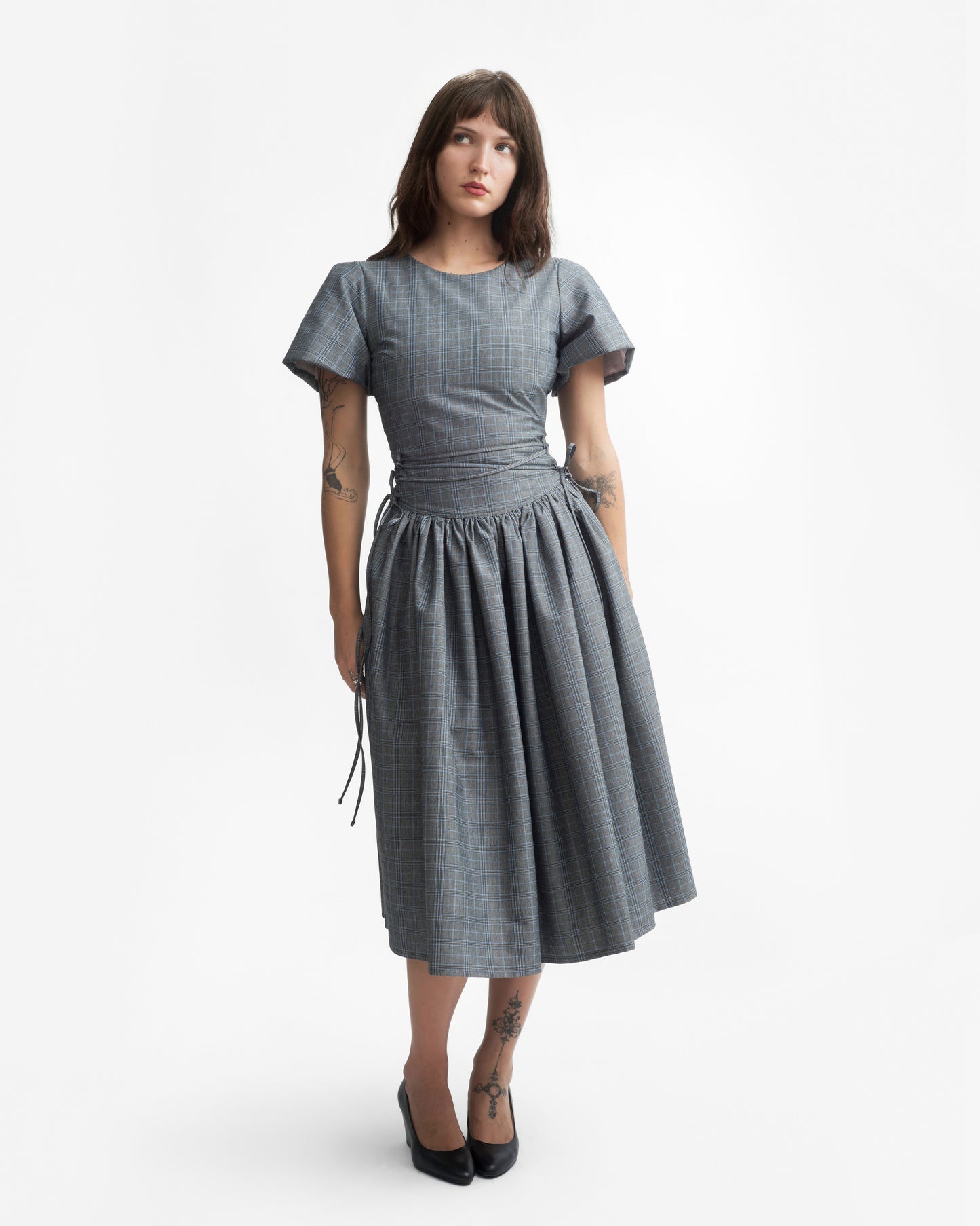 MONDAY DRESS IN PEBBLE PLAID