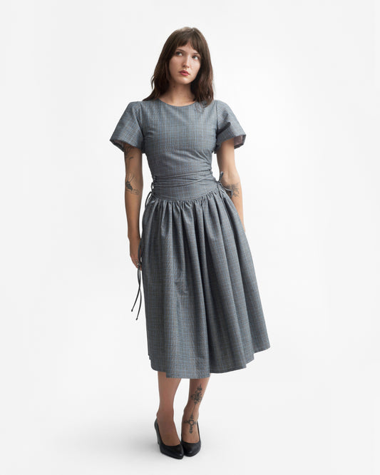 MONDAY DRESS IN PEBBLE PLAID