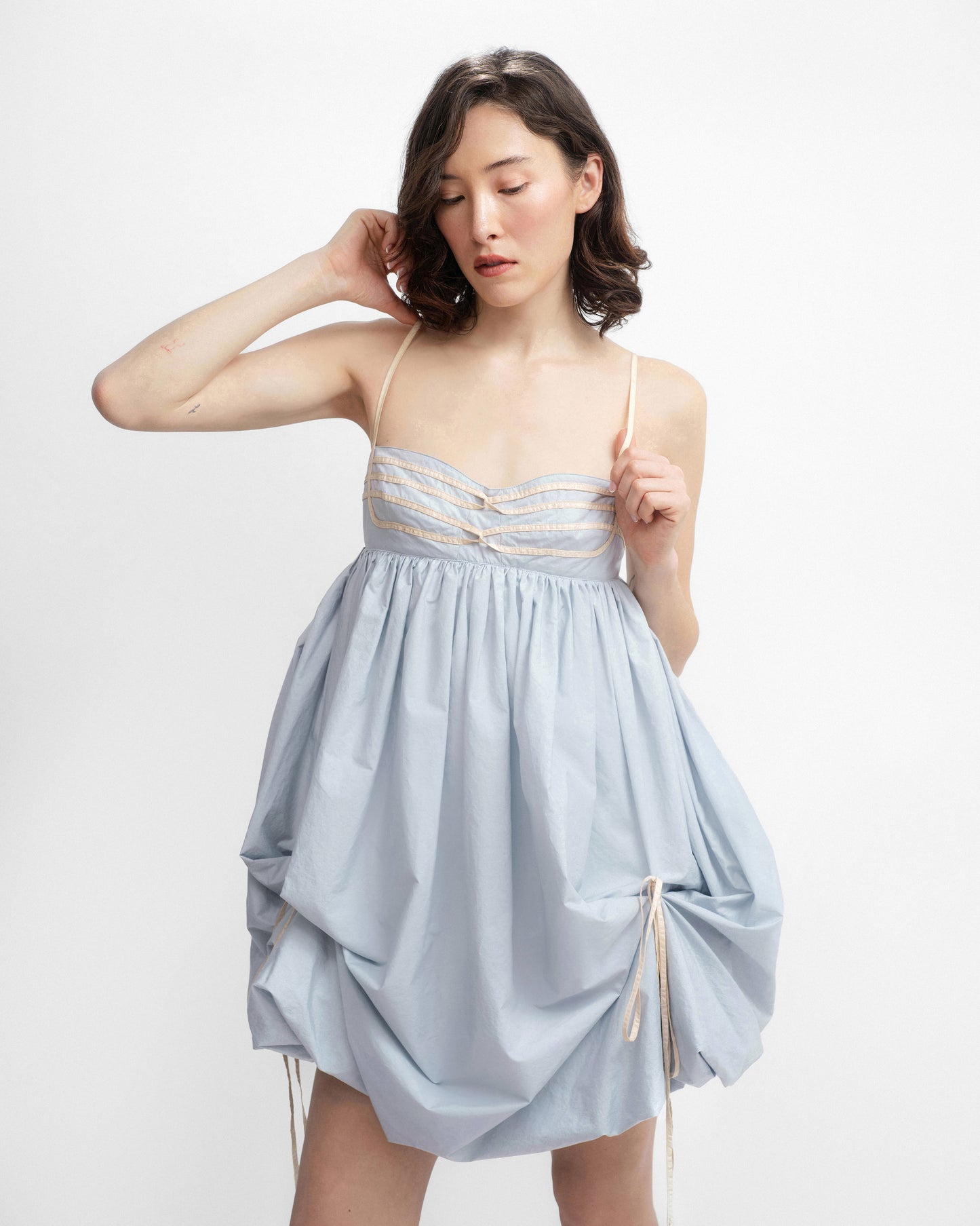 IVY DRESS IN ICE BLUE