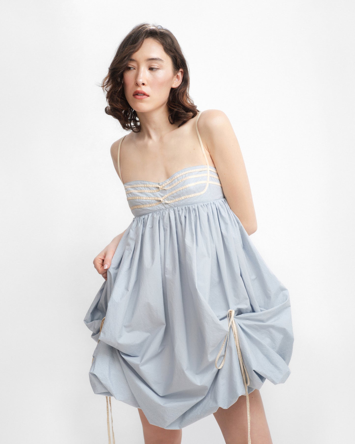 IVY DRESS IN ICE BLUE