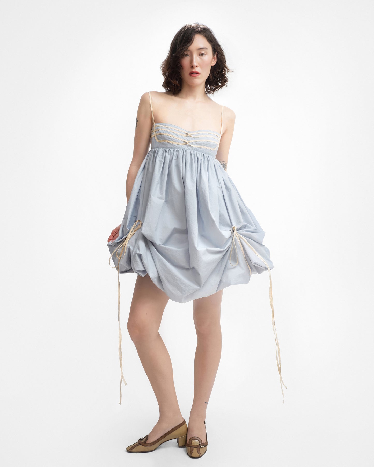 IVY DRESS IN ICE BLUE