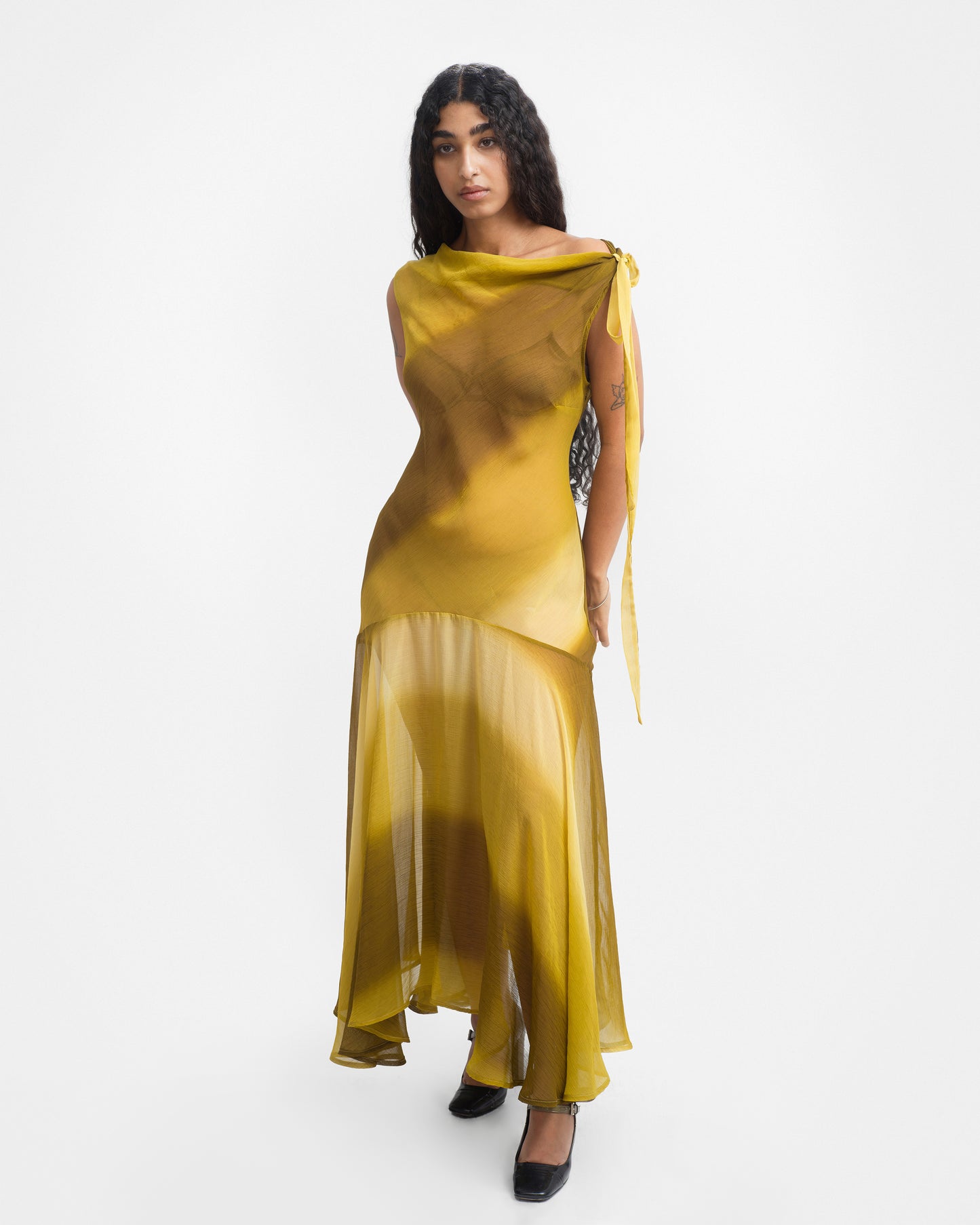 MAYA DRESS IN MOSS