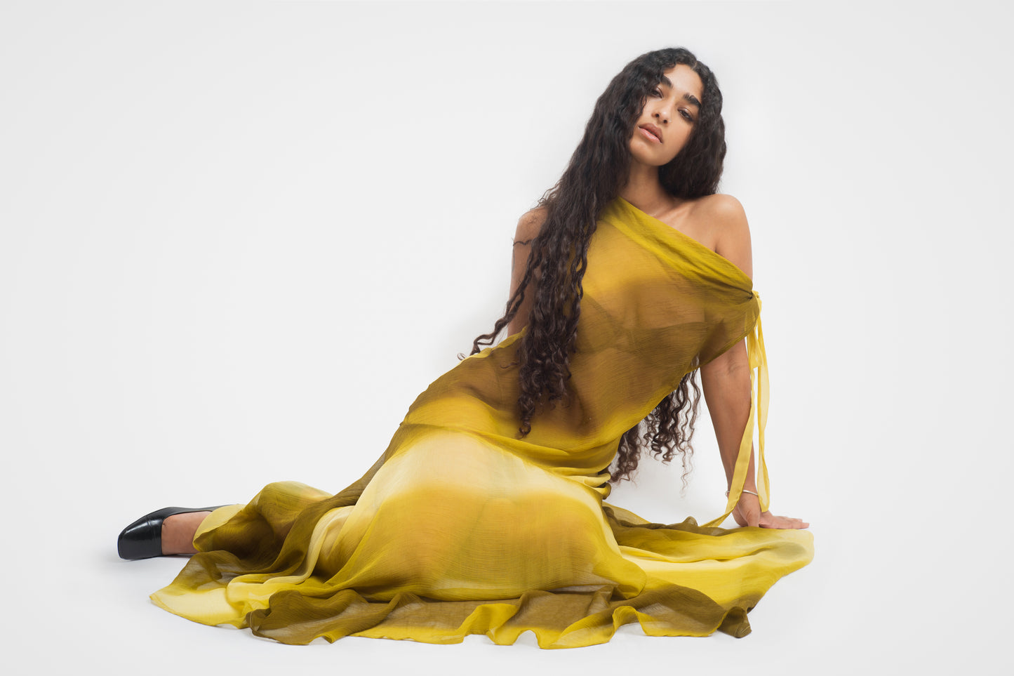 MAYA DRESS IN MOSS