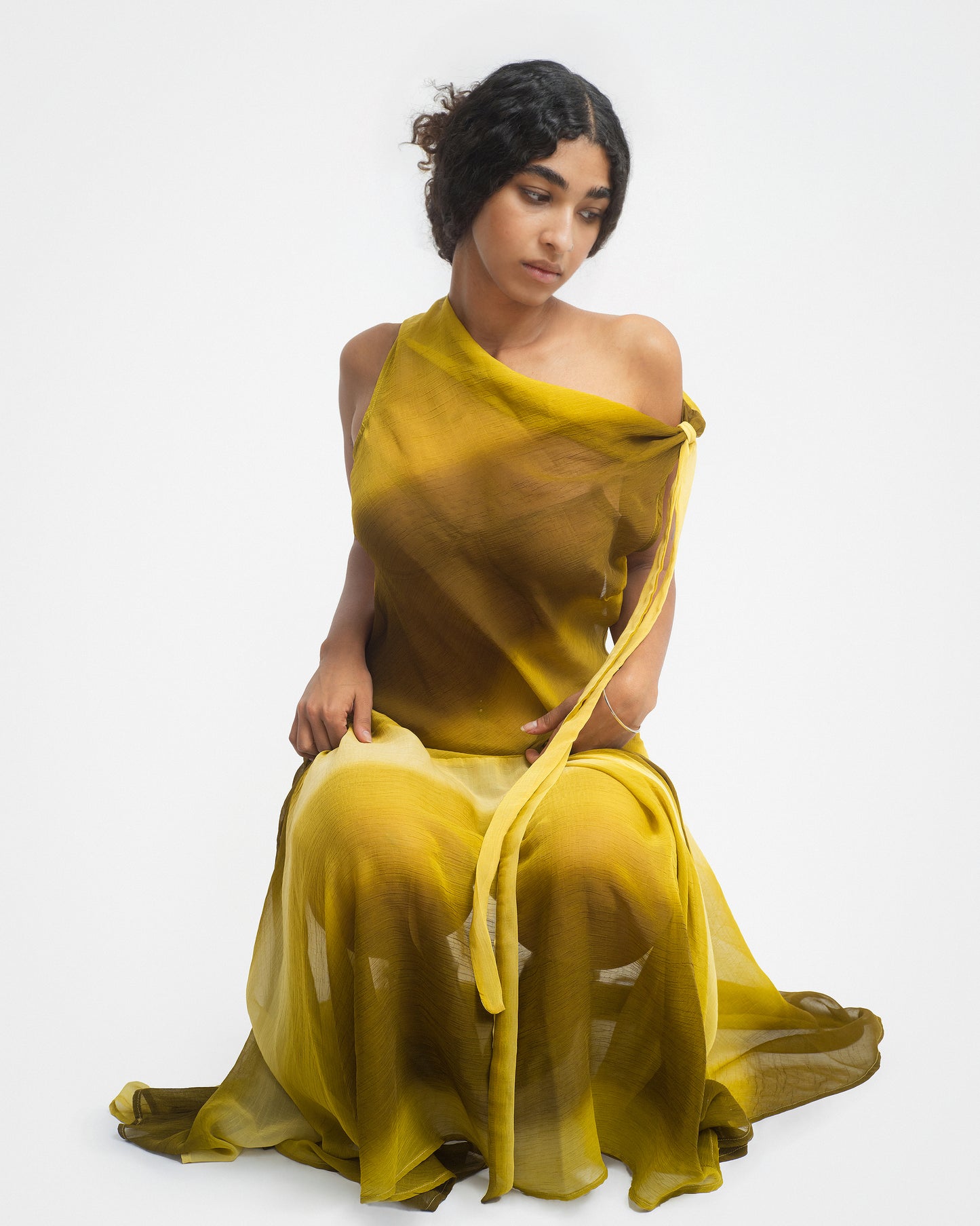 MAYA DRESS IN MOSS