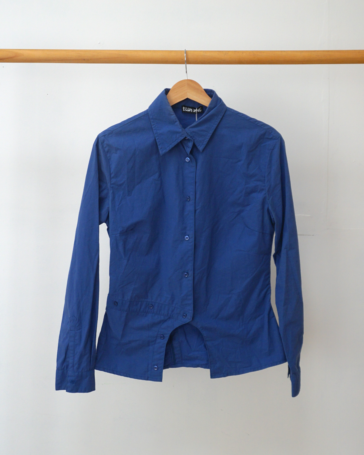 MEANDER BUTTON UP IN LAPIS - M/L