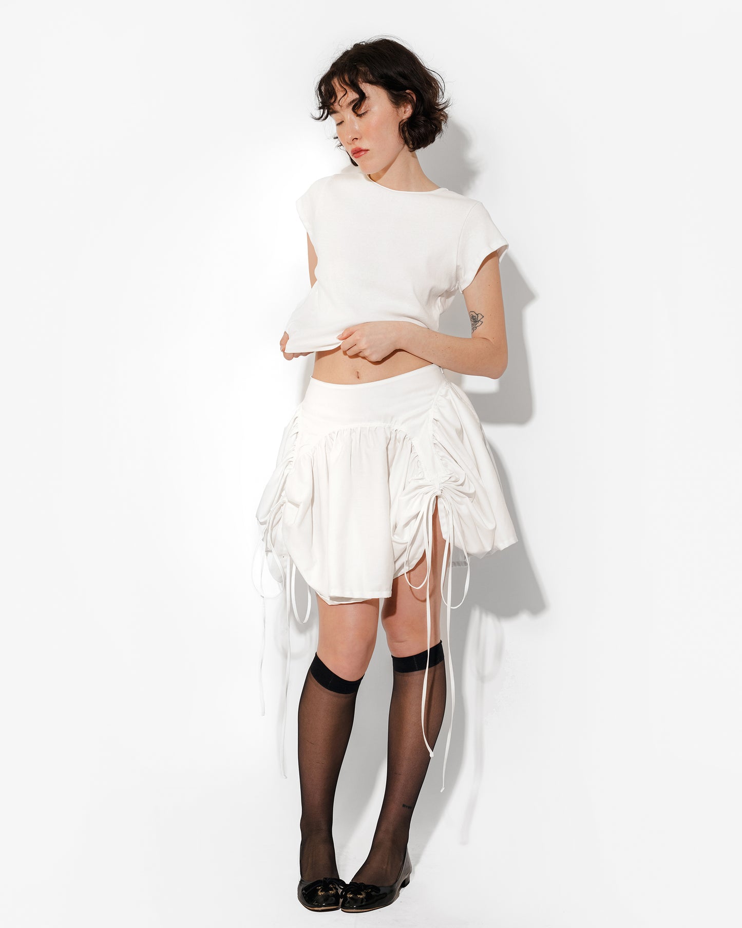 BUTTERFLY SKIRT IN LILY WHITE